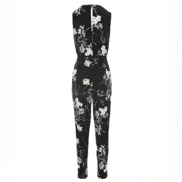 Ricki’s Jumpsuit Floral Printed Black Purple Cream Size  2 NWOT - Picture 2 of 16